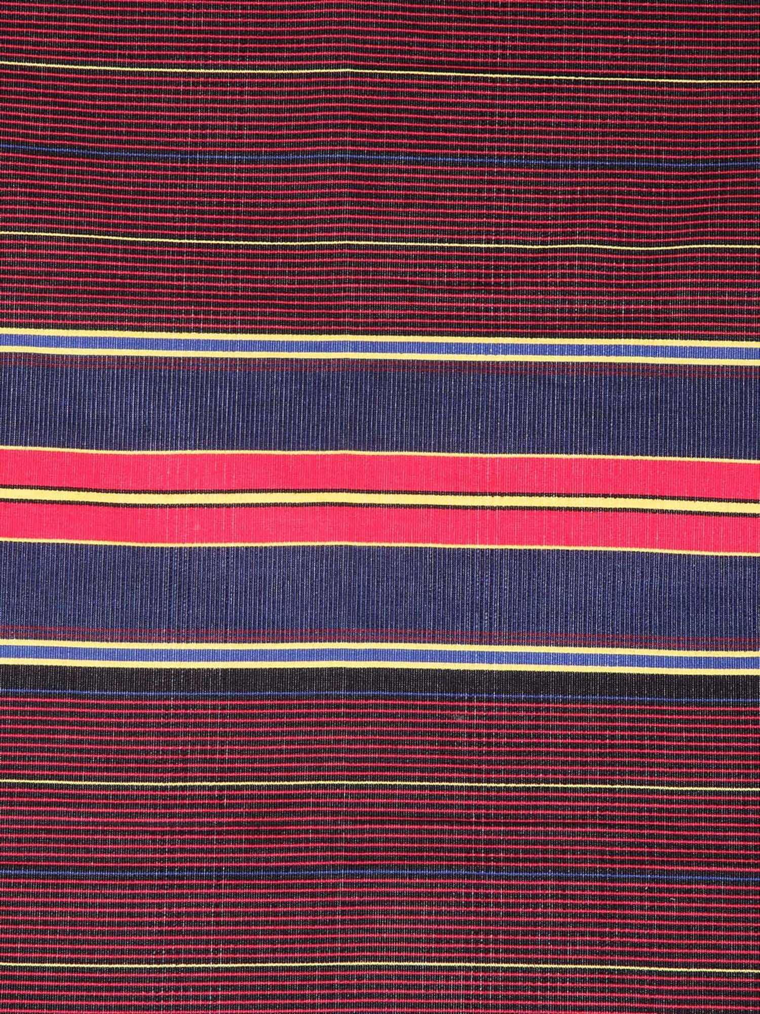 NEUDIS Premium Cotton Coudray Maroon & Navy Cushion Covers - Set of 2