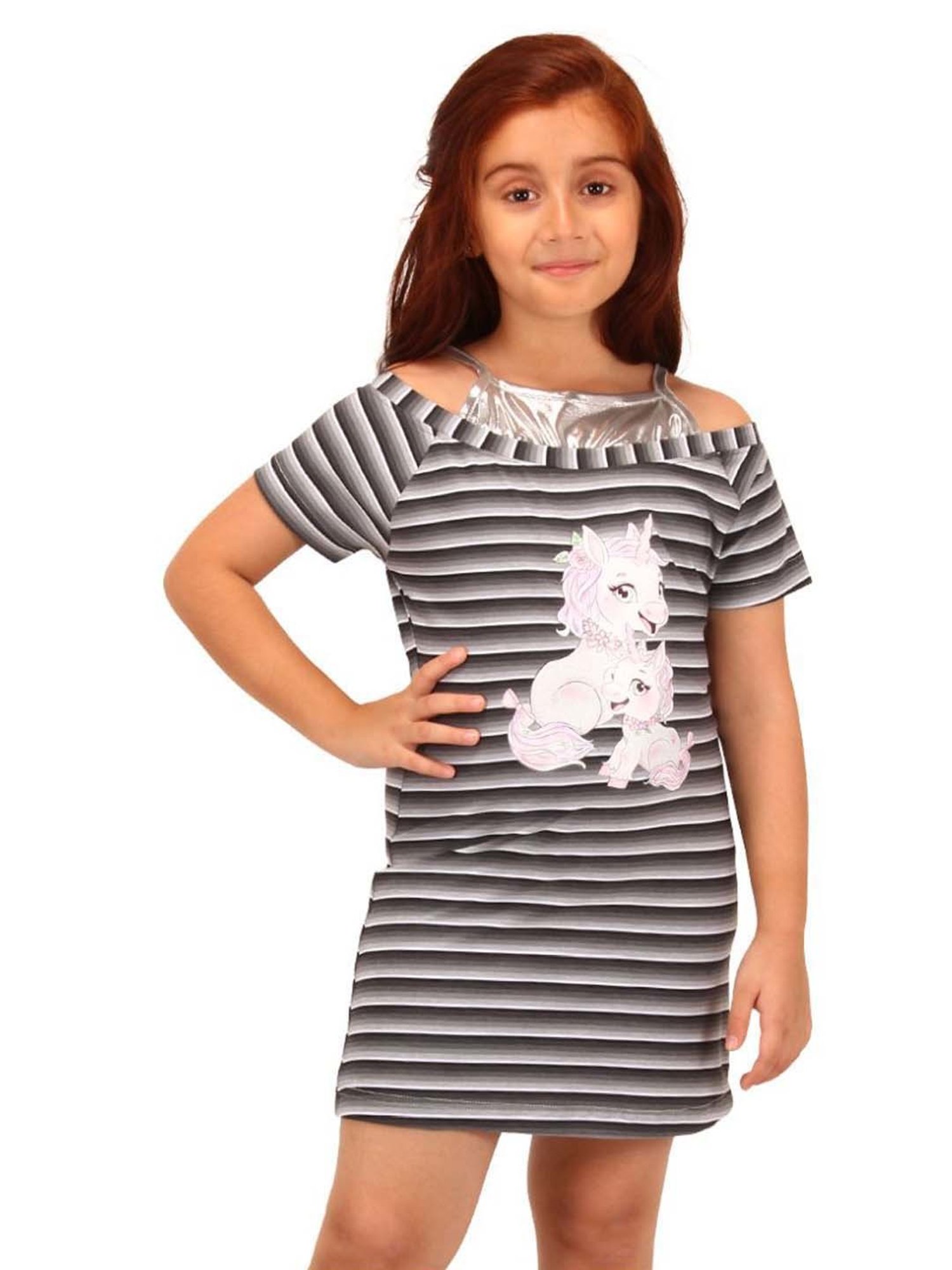 Cutecumber Kids Black Knit Dress