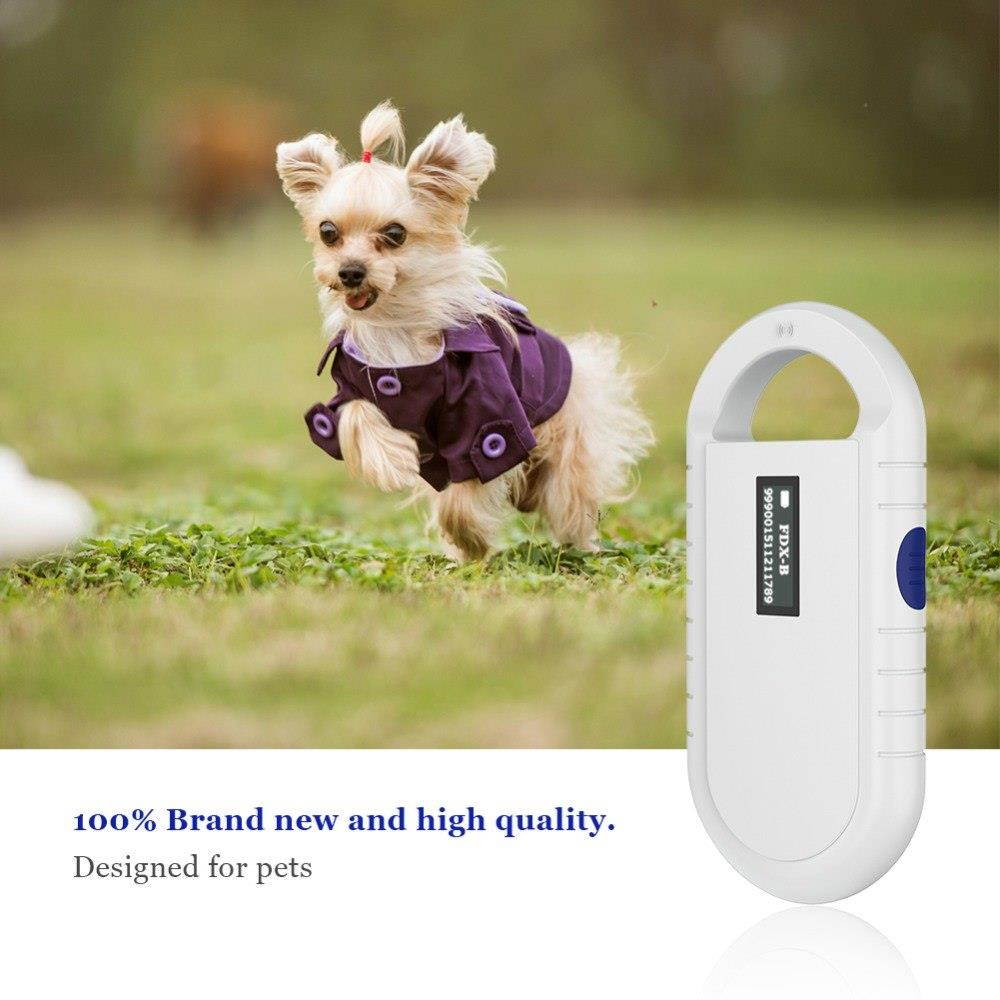ISO11785/84 FDX-B Pet microchip Scanner Animal RFID Tag Reader dog reader Low Frequency Handheld RFID Reader with Animal Chip