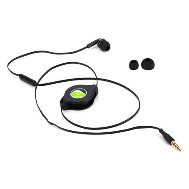 Premium Retractable Headset MONO Hands-free Earphone Mic for Motorola Droid Turbo 2 - Samsung Galaxy J3 J5 J7, Note 3 4 5 Edge Note8, S5 S6 Edge Edge+ S7 Edge S8 S8+, S9 S9+ R4W
