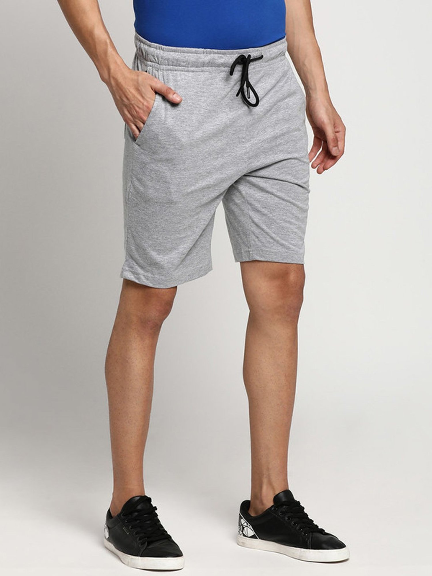 Turtle Grey Regular Fit Sports Shorts