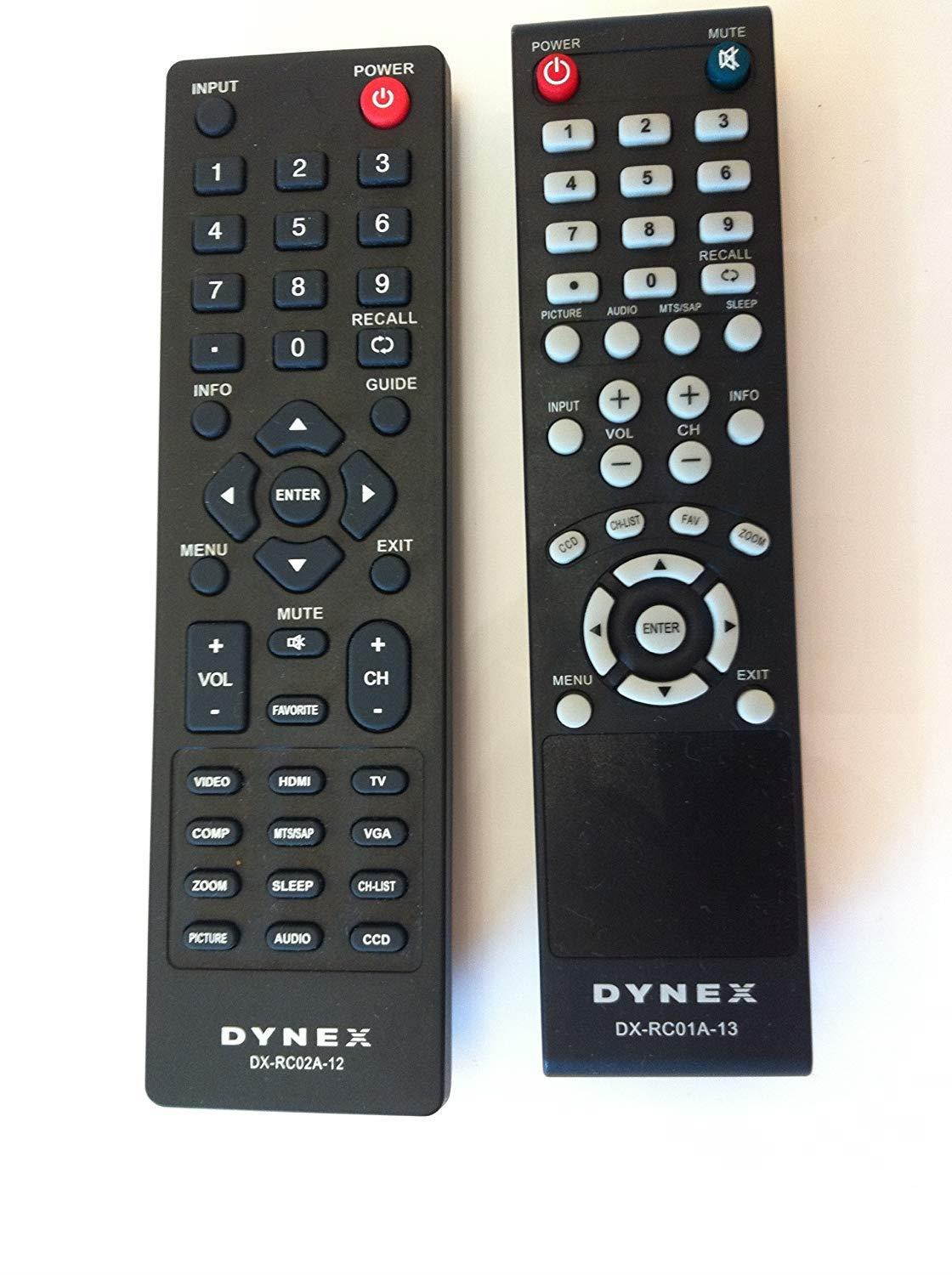 New BBY DYNEX brand remote DX-RC01A-12 DX-RC02A-12 sub RC-701-0A; RC-201-0B; DX-RC01A-13; DX-RC01A-12 remote