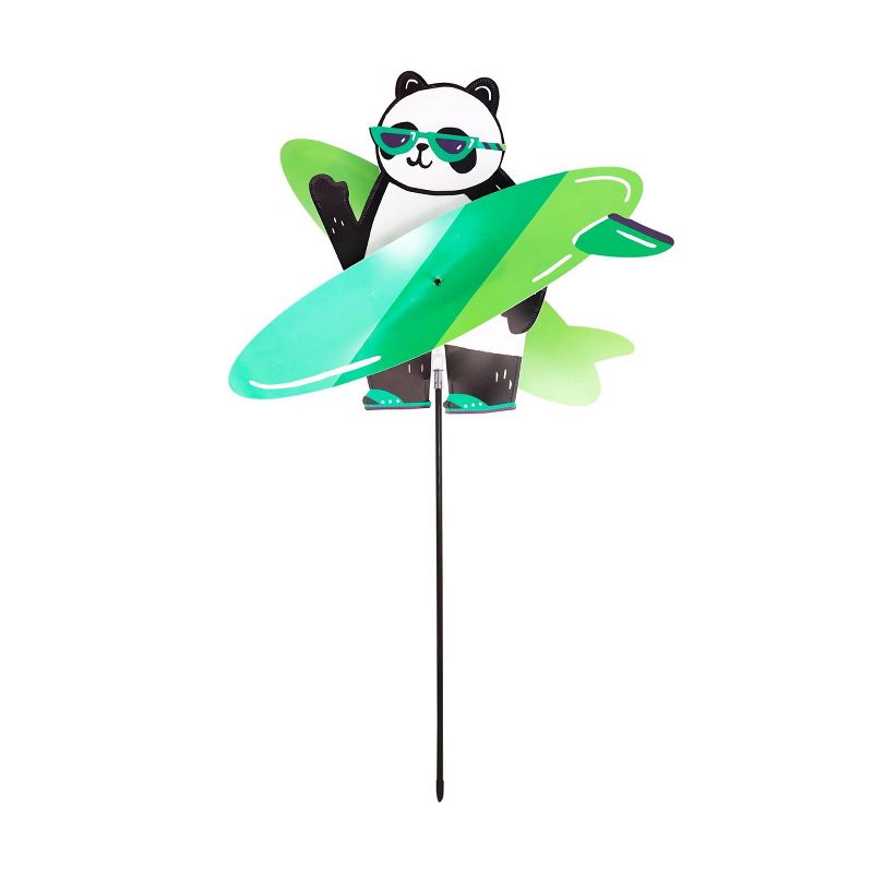 29.13" Metal Solar Double Hydrangea Stake Purple - Exhart