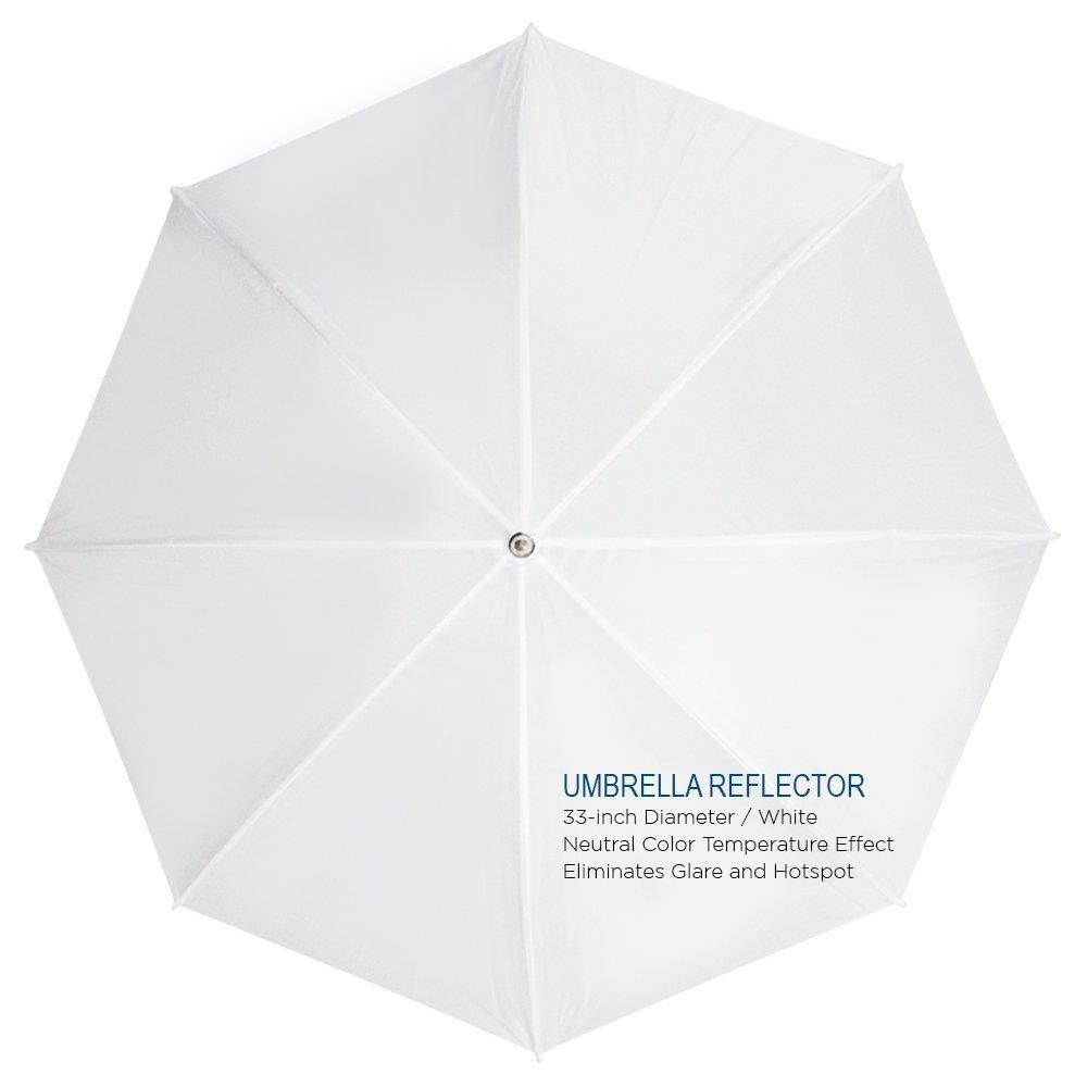 33" White Photography Light Studio Reflector Translucent Soft Diffuser Umbrella