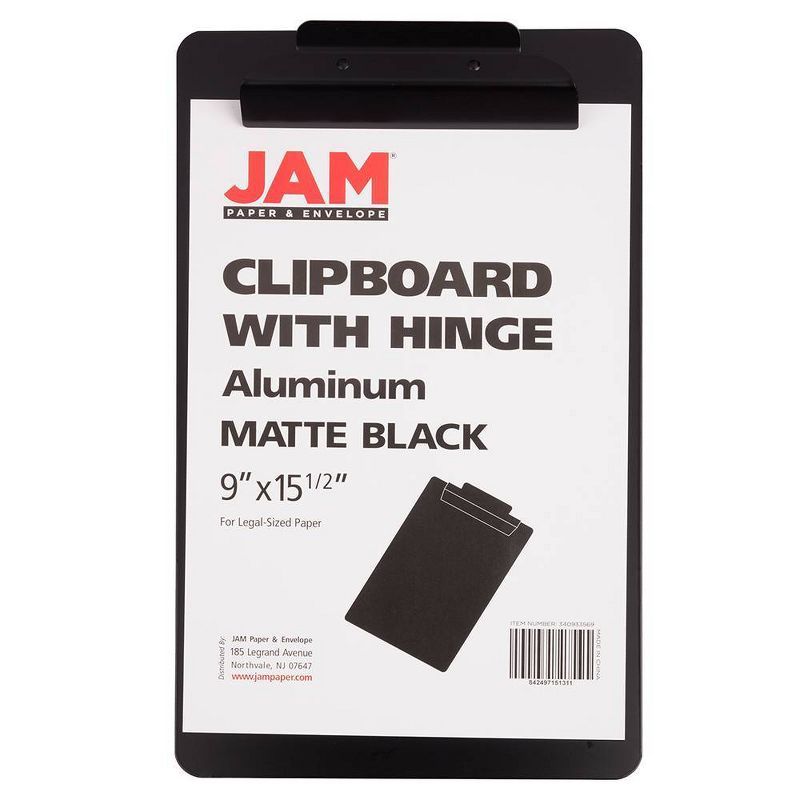 JAM Paper 8 5/8'' x 11 1/2'' 6pk Plastic 3 Hole Punch Binder Envelopes, Hook & Loop Closure, 1" Expansion - Multicolor