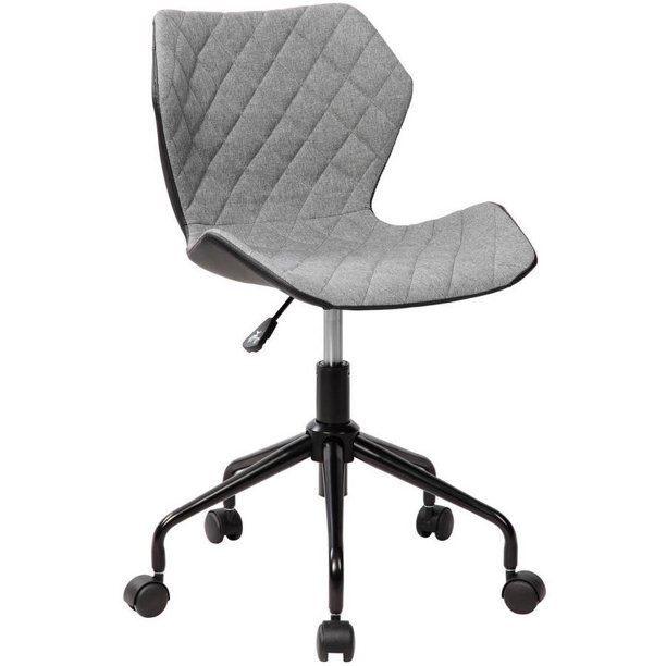 Deluxe Modern Office Armless Task Chair, Grey
