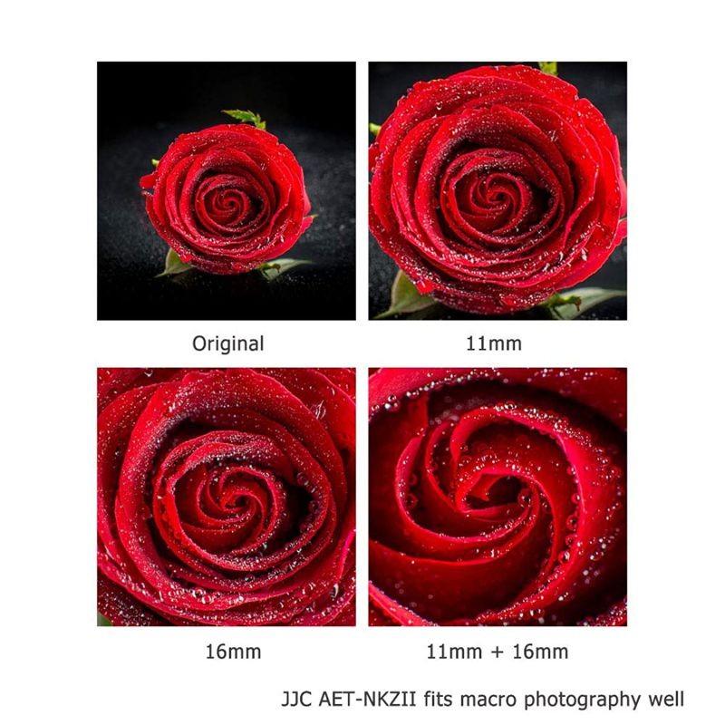 JJC Z Mount Auto Focus Macro Extension Tube Set for Nikon Z50 Z7 Z6 Mirrorless Camera and Nikon Z Mount Lenses,Great Tool for Macro Photography