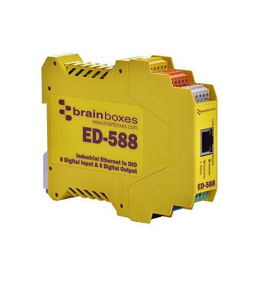 Brainboxes ED-588 Ethernet to Digital IO 8 Inputs + 8 Outputs