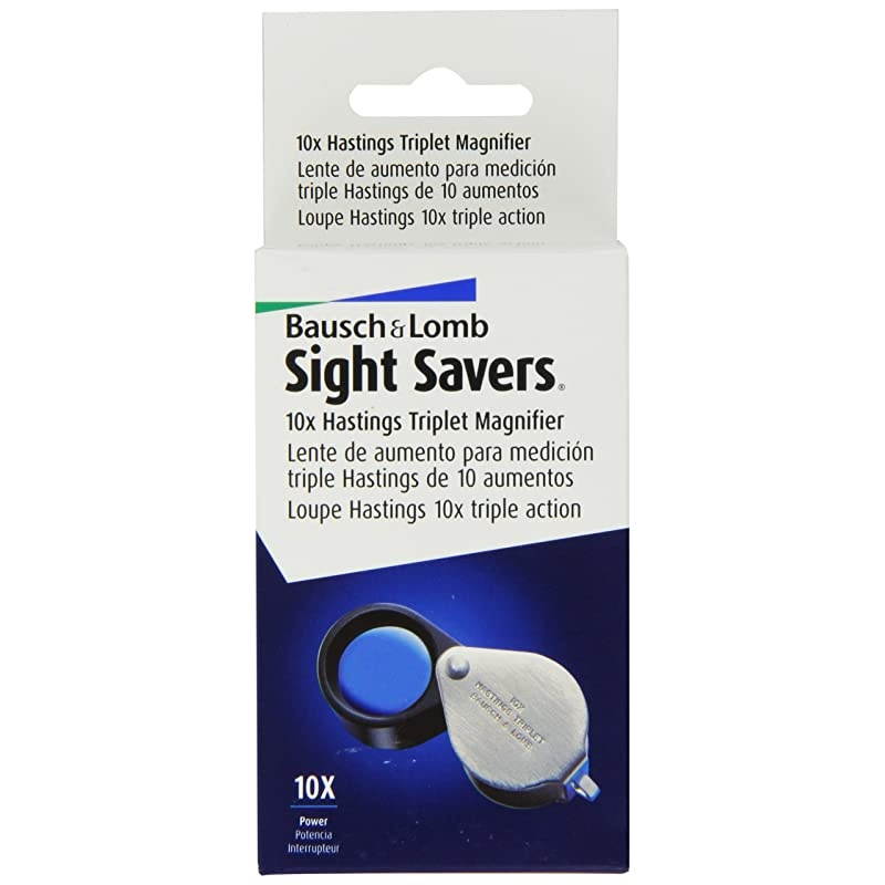 and Lomb Sight Savers Hastings Triplet 10X Magnifier 816171