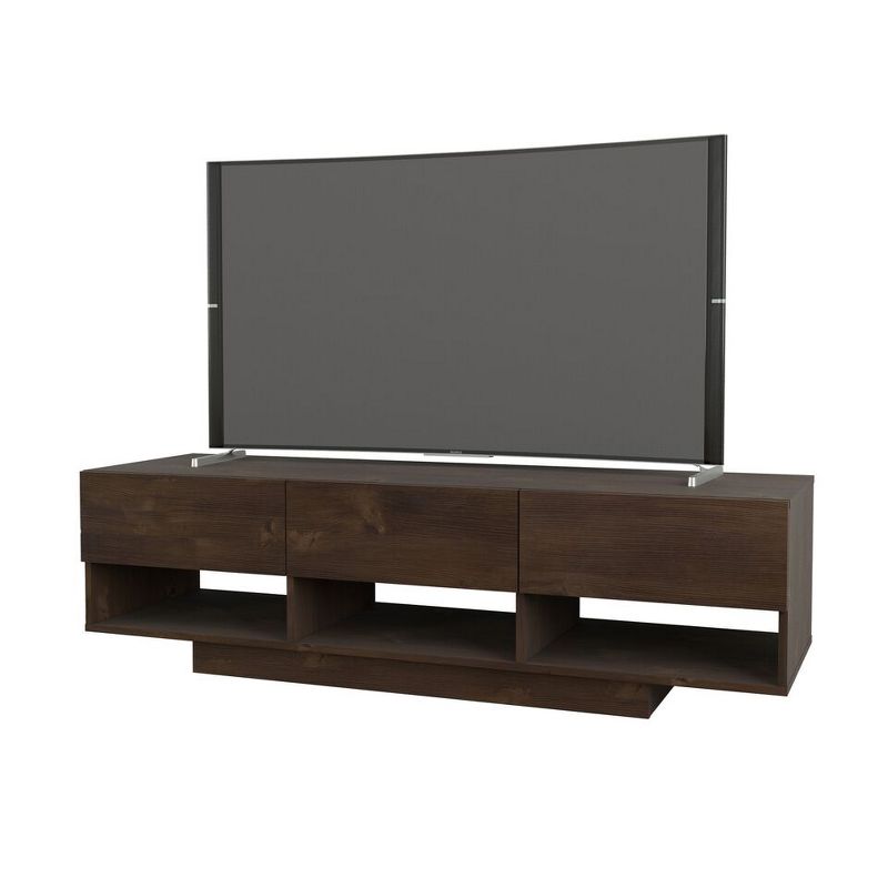 Set of 2 Stero TV Stand for TVs up to 66" Truffle - Nexera