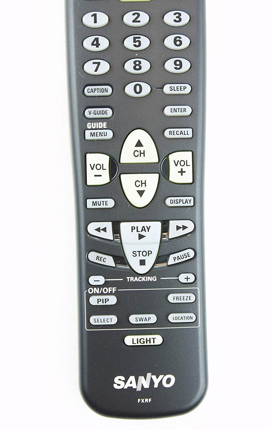 Sanyo TV Remote Control FXRF DS31810 LIGHT PIP Supplied with models:DS31810 DS31590 DS35590 DS35500 DS35510 DS27910 DS31820 DS32830 DS32830H