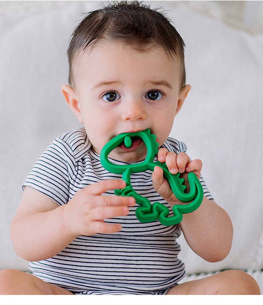 Itzy Ritzy Chew Crew Silicone Baby Teether - Dino