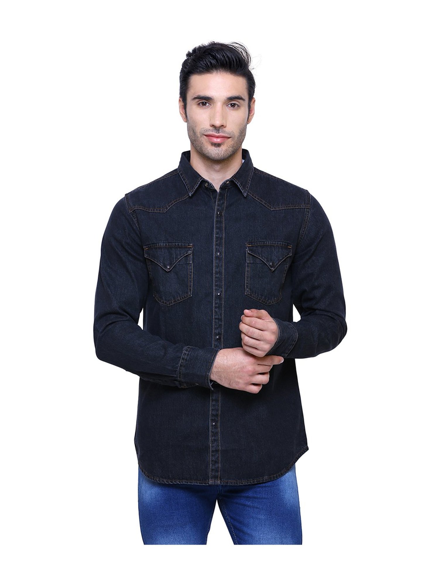 Southbay Dark Blue Slim Fit Shirt
