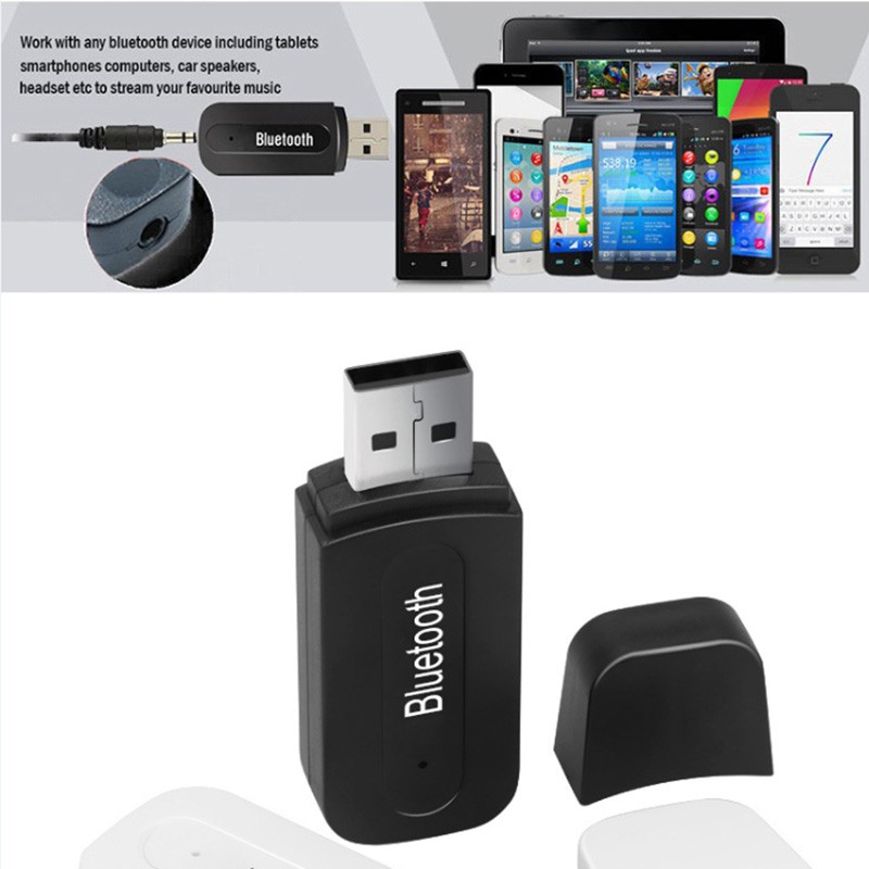 Bluetooth Receiver Wireless USB Adapter Audio 3.5mm Jack A2DP Dongle Stereo Music Receiver for Car AUX Android/IOS Mobile Phone