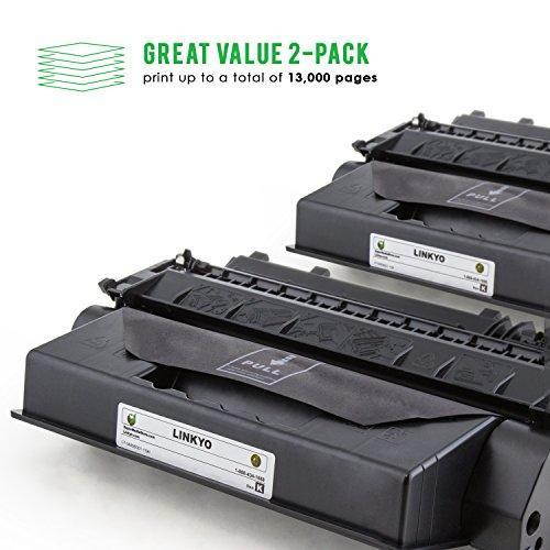 LINKYO Replacement Toner Cartridge for Canon 119 II 3480B001AA (Black, 2-Pack)