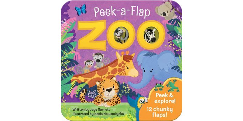 Zoo - (Peek a Flap) by  Jaye Garnett (Board Book)