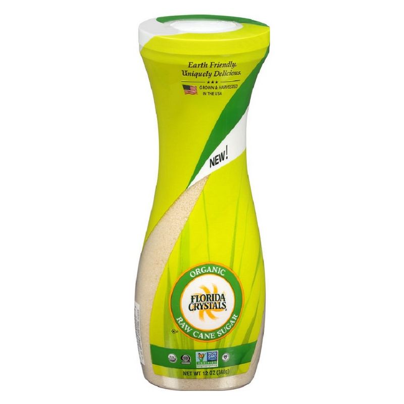 Florida Crystals Organic Raw Cane Sugar - 12oz