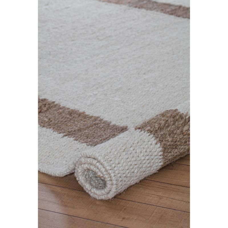 5'x8' Whippoorwill Jute Area Rug Ivory/Tan - Anji Mountain