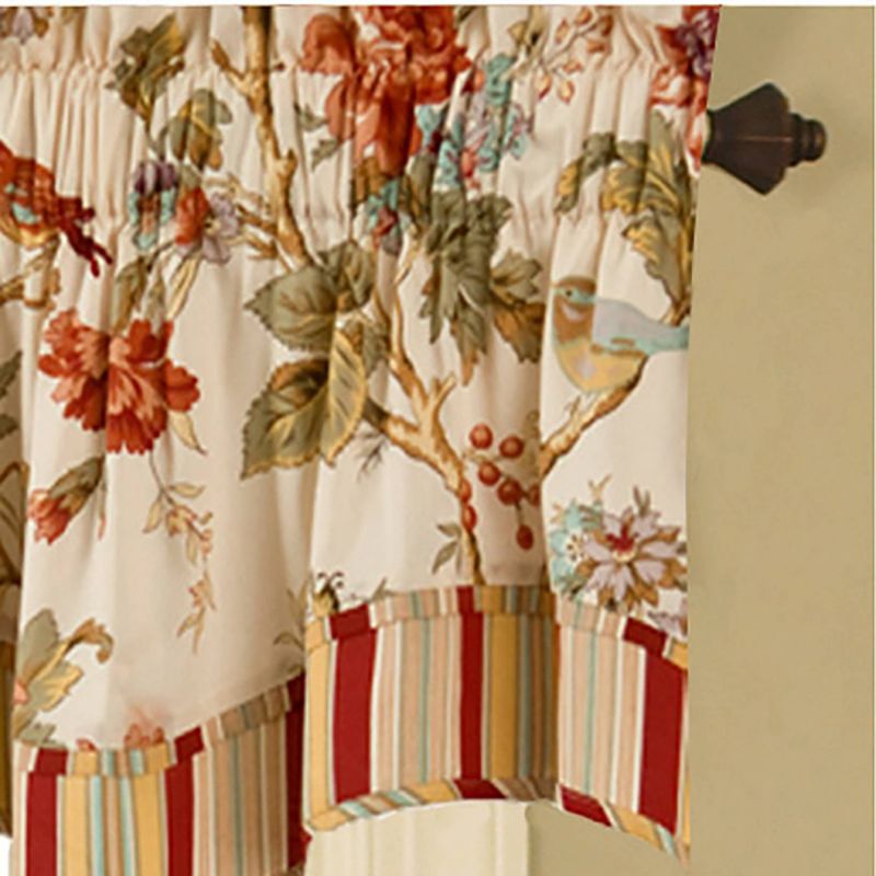 16"x50" Charleston Chirp Valance Orange - Waverly