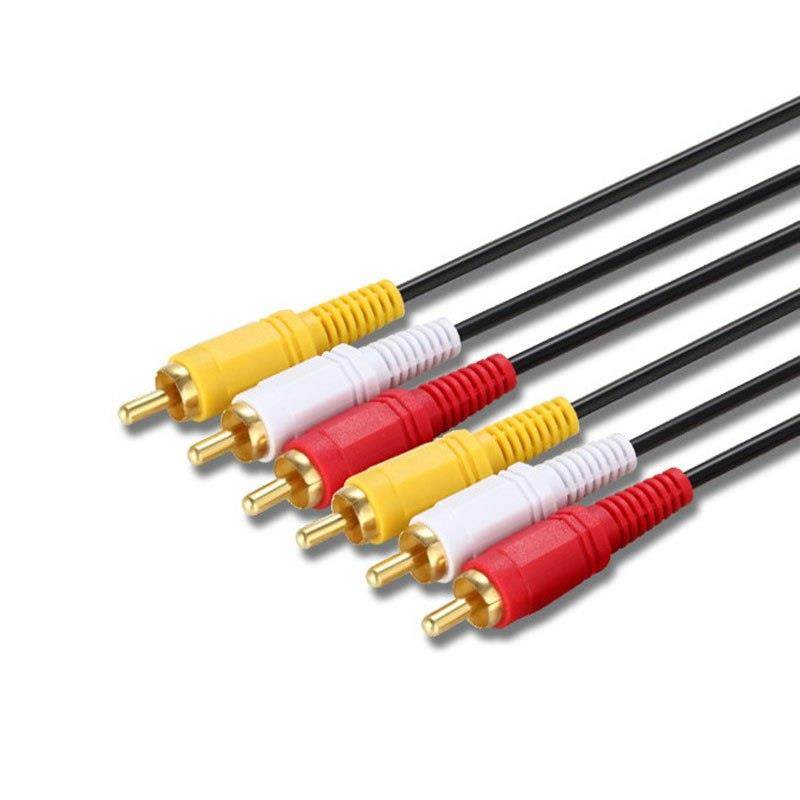 3RCA to 3RCA 3X RCA Audio Video AUX Cable AV Line 3 RCA Male to Male for Laptop DVD TV Amplifier 1.5/3/5/10m