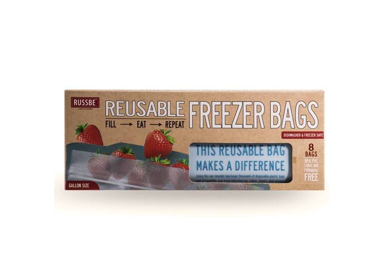 Russbe Reusable Freezer Bags - 8ct