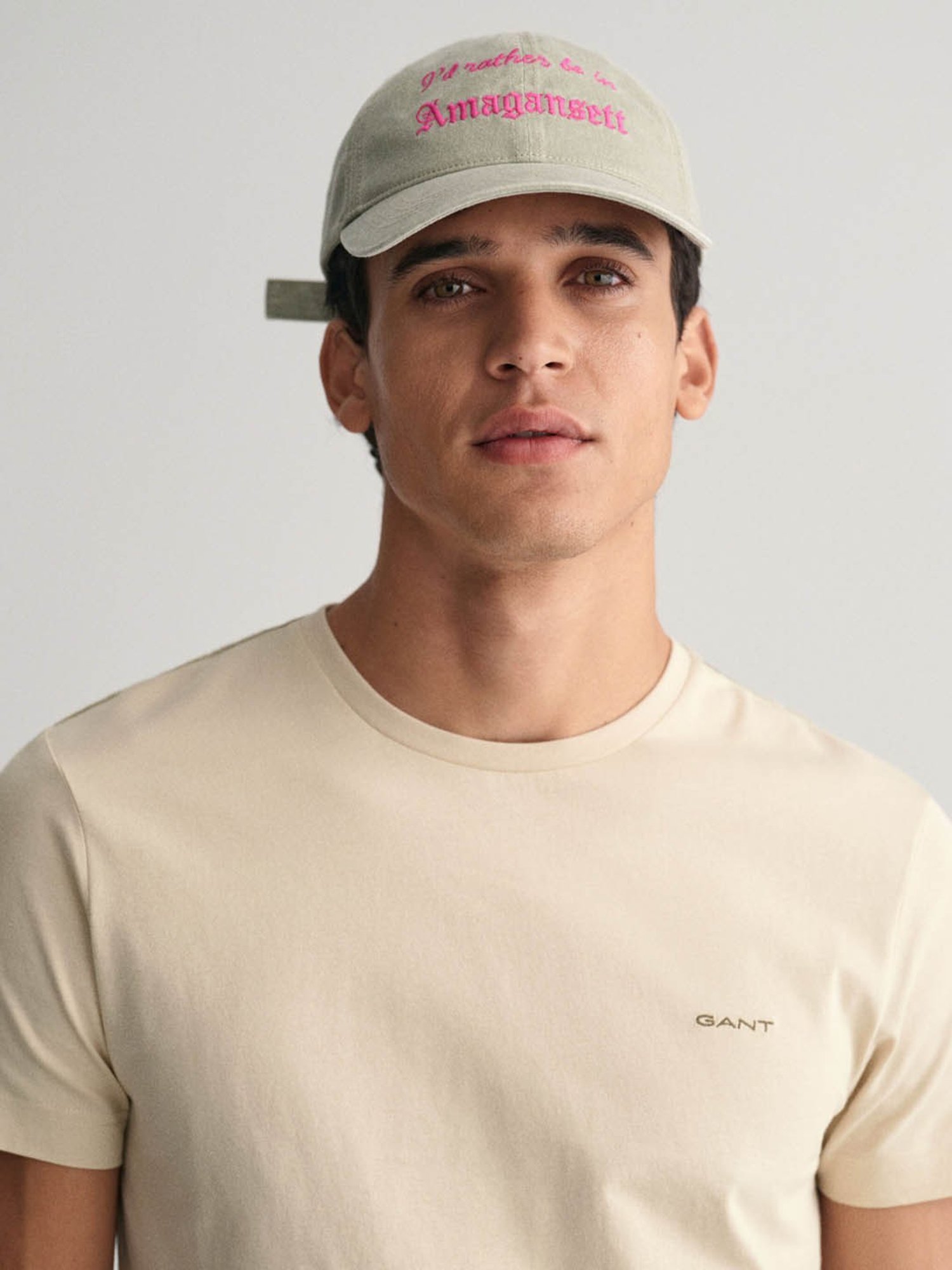 GANT Solid Round Neck Slim Fit T-Shirt