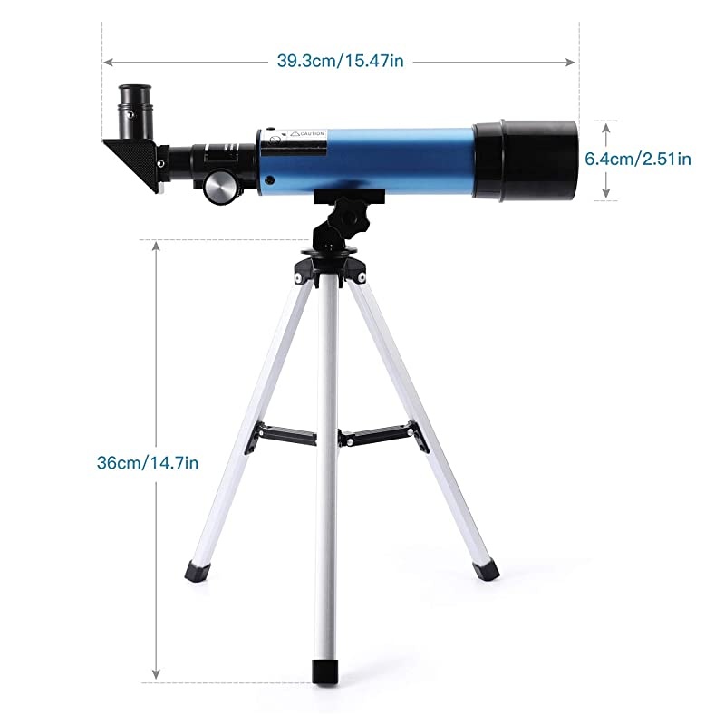 Astronomical Telescope for Kids 90X HD Zoom 36050mm Refractor with Tripod for Beginners Childrens  Small 2