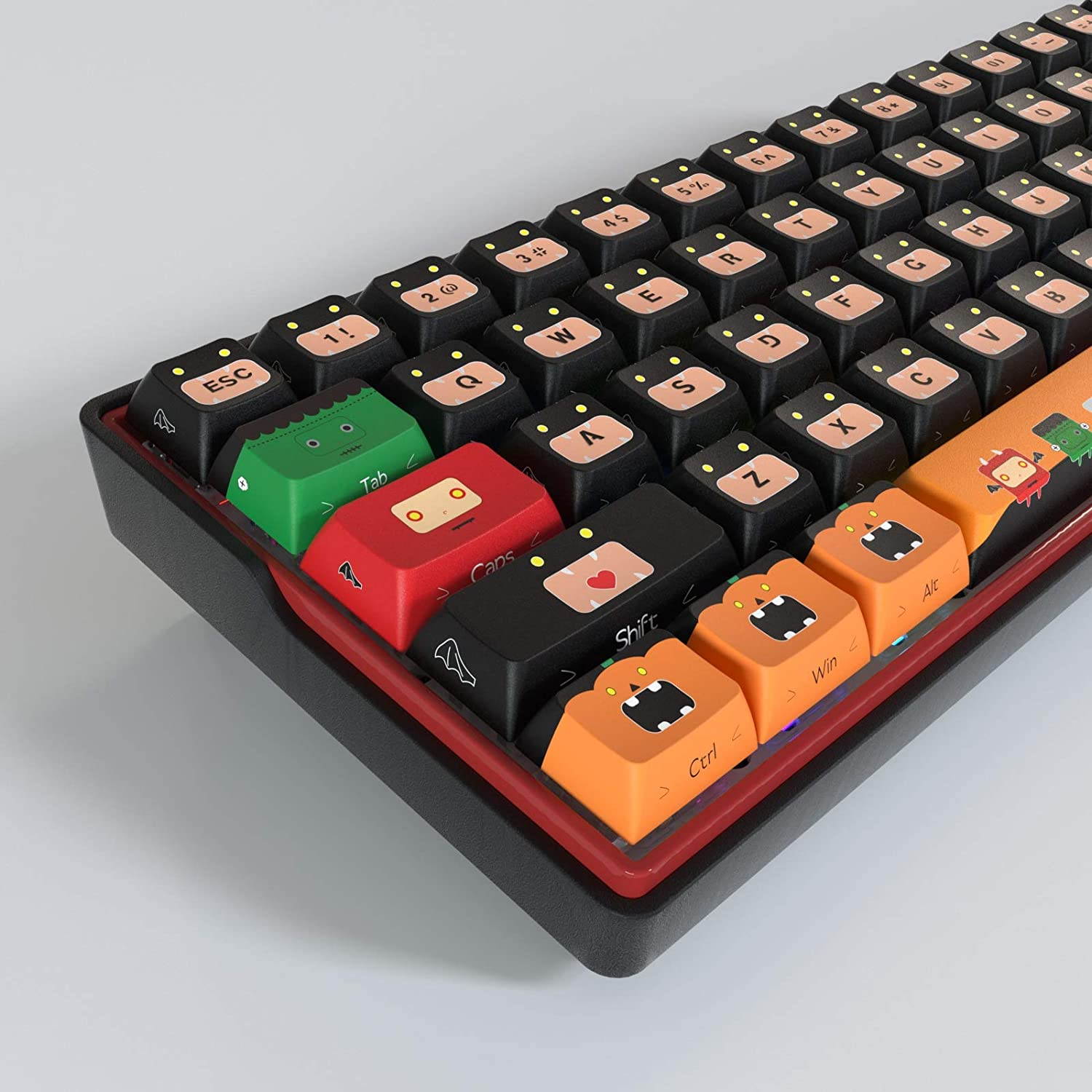 KEMOVE Halloween PBT Theme Keycaps 61 Keys - Black (Limited Edtion)