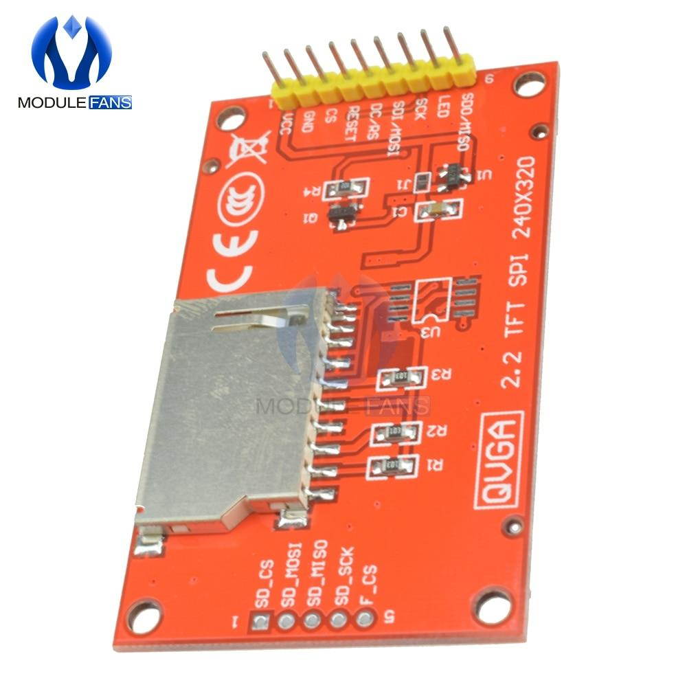 2.2'' 2.2 Inch Dots SPI Interface TFT LCD Serial Port Board Module Display For Arduino 51/AVR/STM32/ARM/PIC Diy