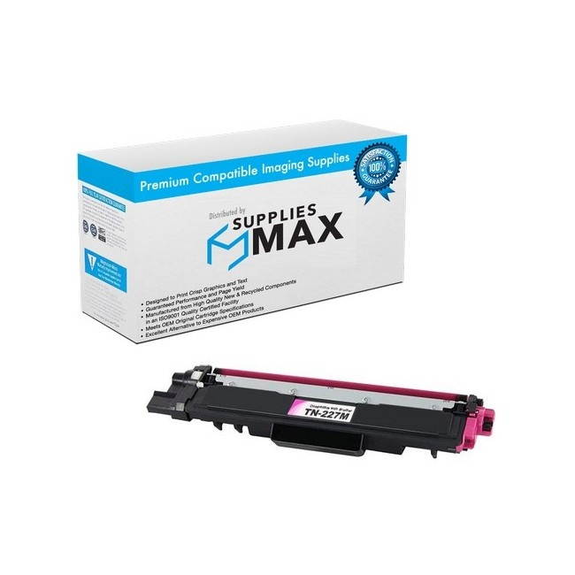 SuppliesMAX Compatible Replacement for Brother DCP-L3510/L3550/HL-L3210/L3270/L3290/MFC-L3710/L3730/L3750/L3770CDW Magenta Toner Cartridge (3000 Page Yield) (TN-243M)