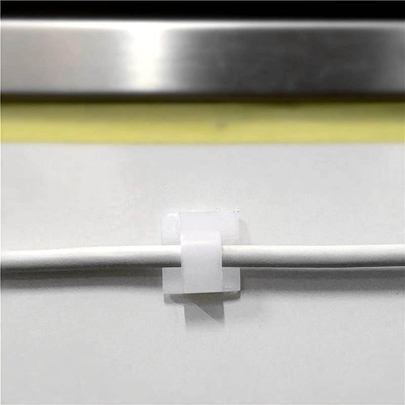 Upgraded Cable Clips 40pcs with Strong Adhesive TapesWire Holder Organizer Cord Management for Car Office and HomeWhite CC04Upgraded