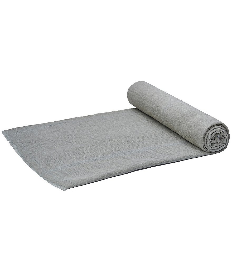 ELISABETH YORK Feather Gauze Throw