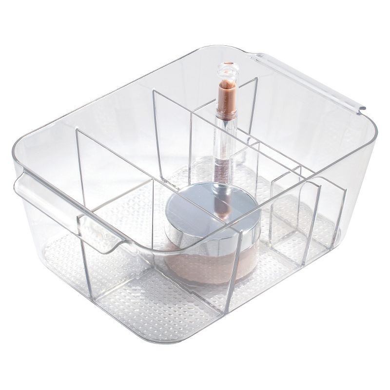 Clarity Divided Cosmetic Bin Clear - iDESIGN