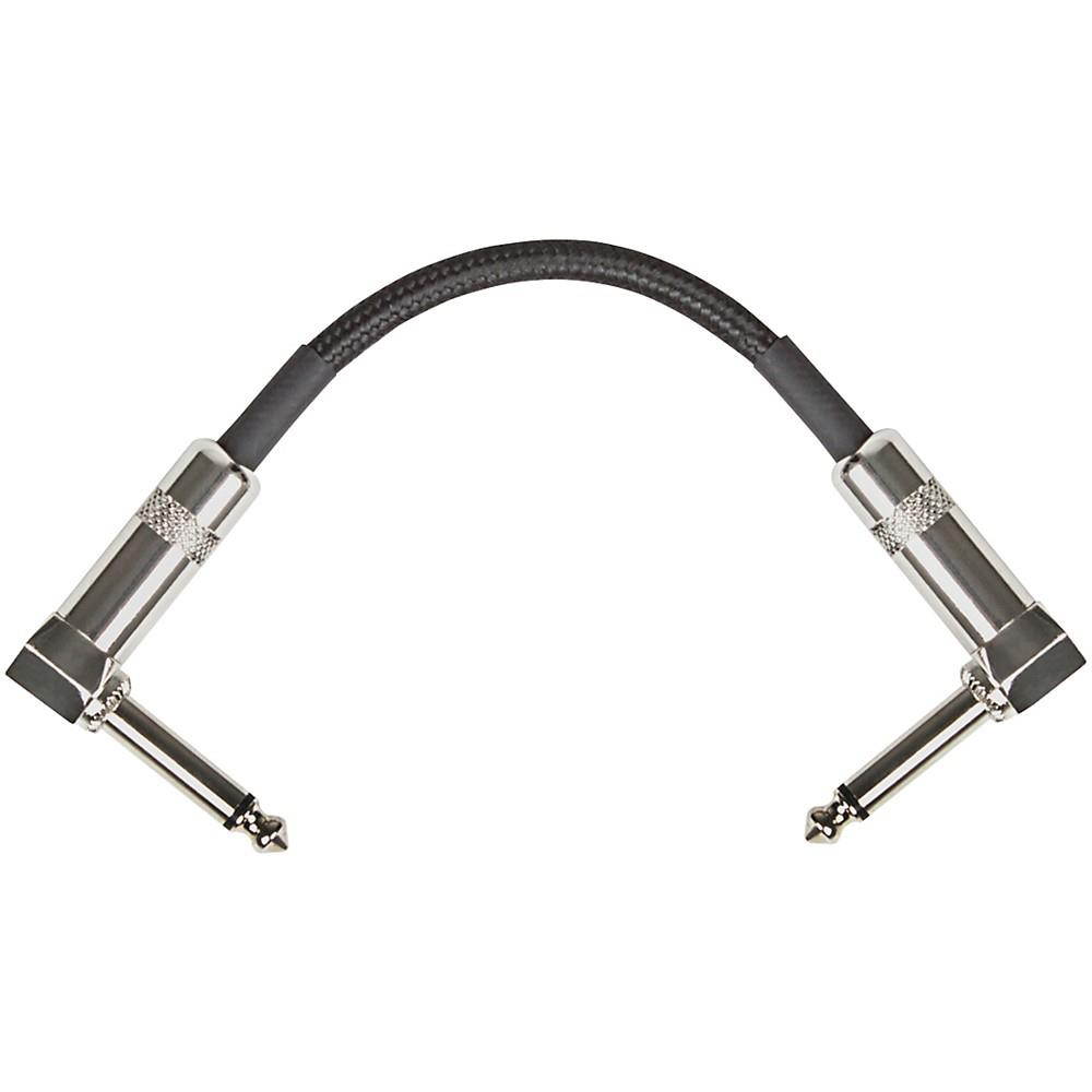 Musician's Gear Standard Instrument Patch Cable 6 in. Black - 3 Pack