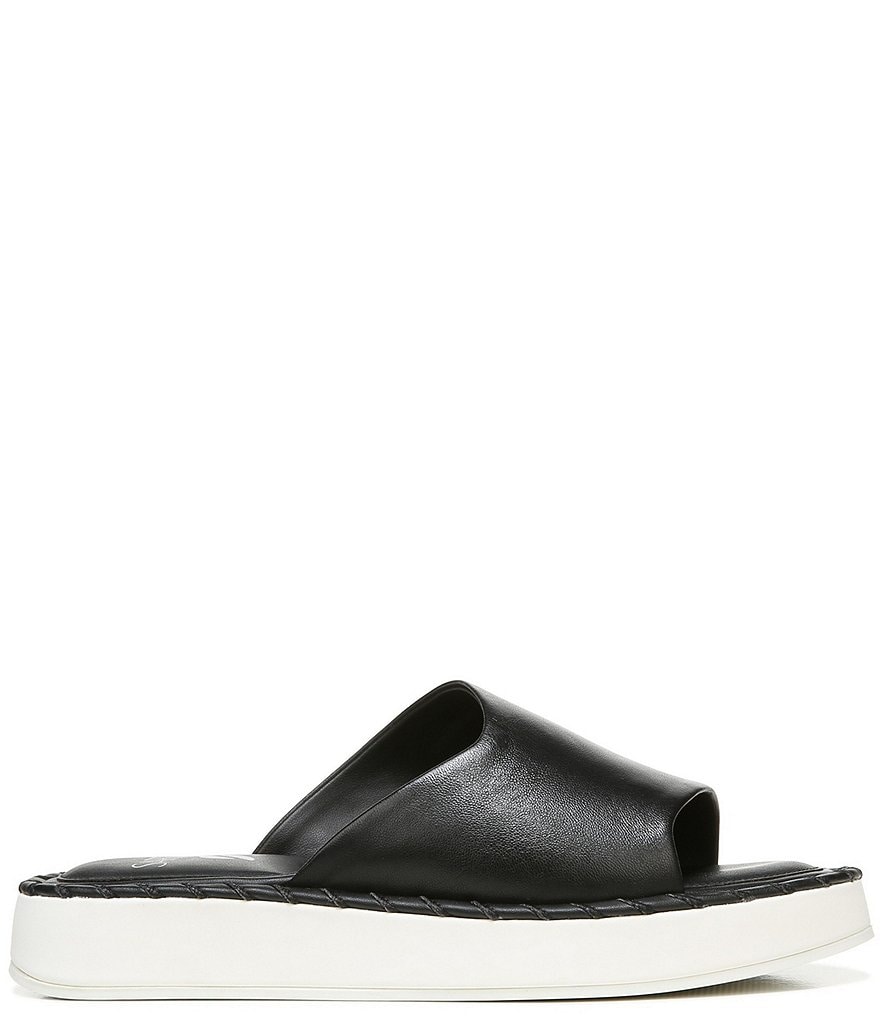 Sarto by Franco Sarto Zoe Leather Platform Slides