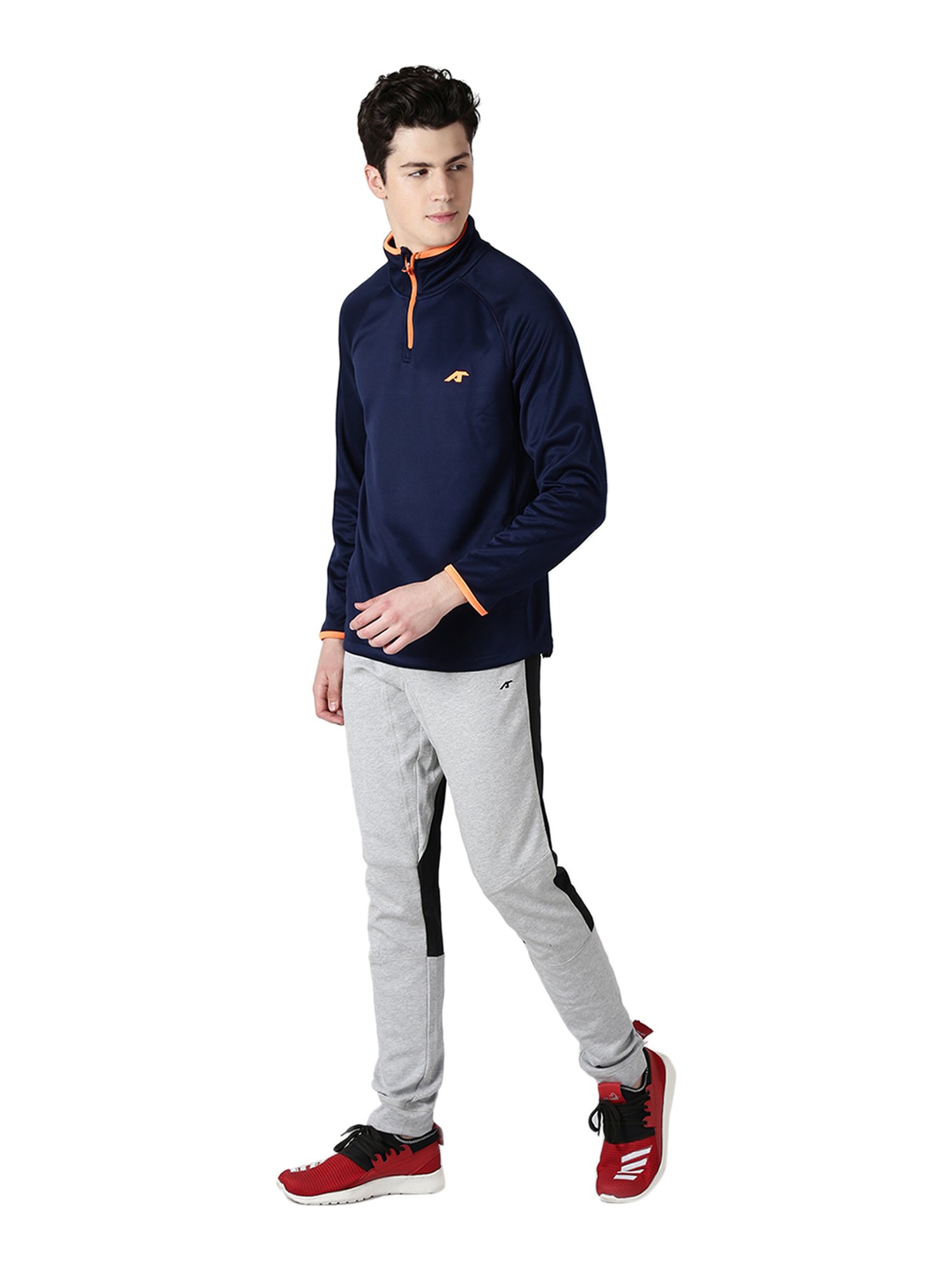 ALCIS Navy Mock Collar Sweatshirt