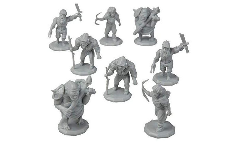 Monster Protectors Painted Fantasy Gnoll Mini Figures for D&D - 1", 8 Pieces