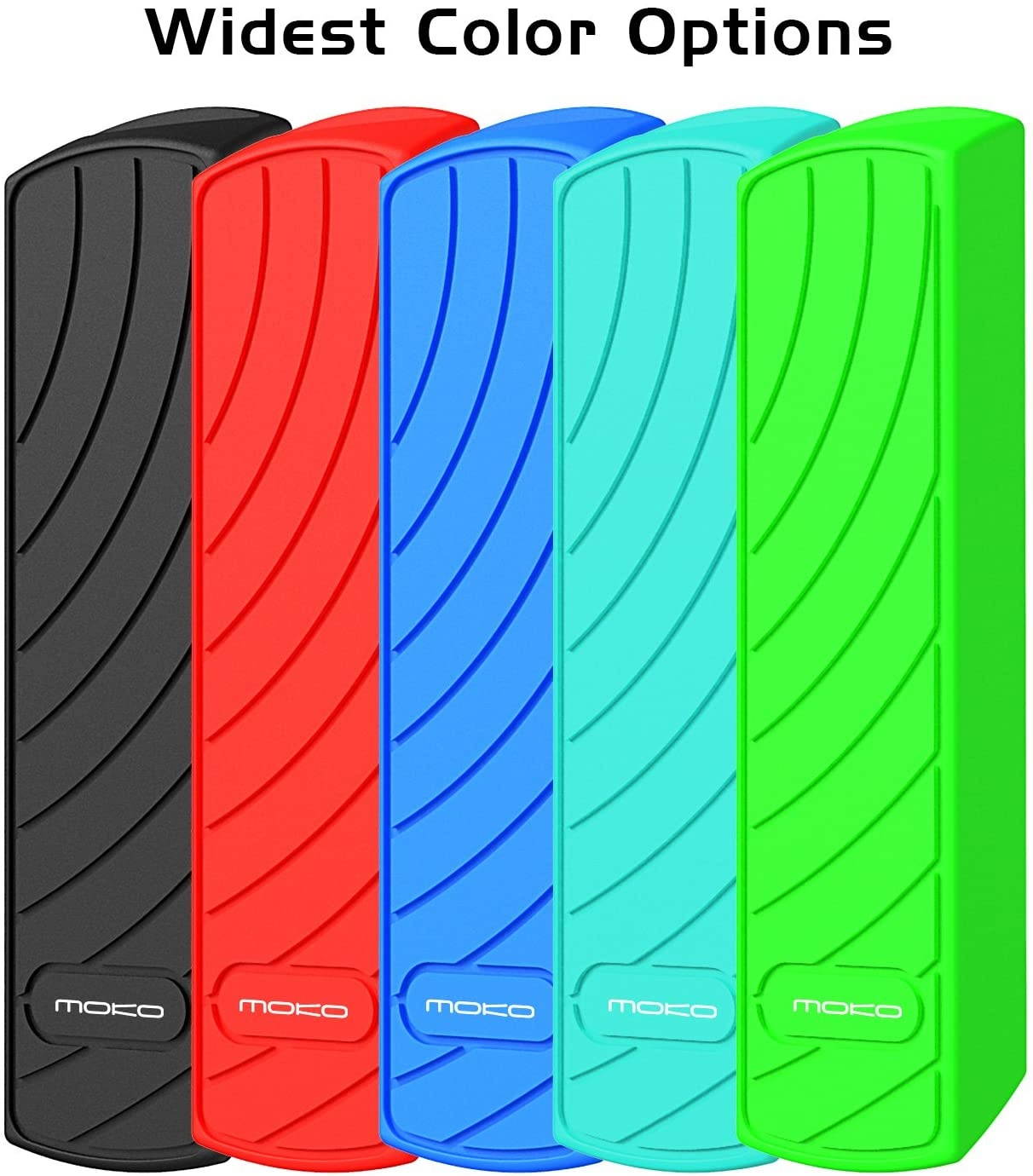 MoKo Silicone Remote Case Compatible with 5.9" Fire TV Stick 2020 Release 2016 Release with Alexa Voice Remote Control (1st Gen), [Anti-Slip] Shockproof Protective Cover Case - Green