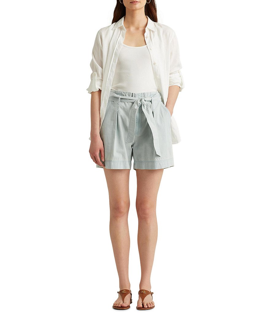 Allison Daley Petite Size True Navy Pull On Bermuda Shorts