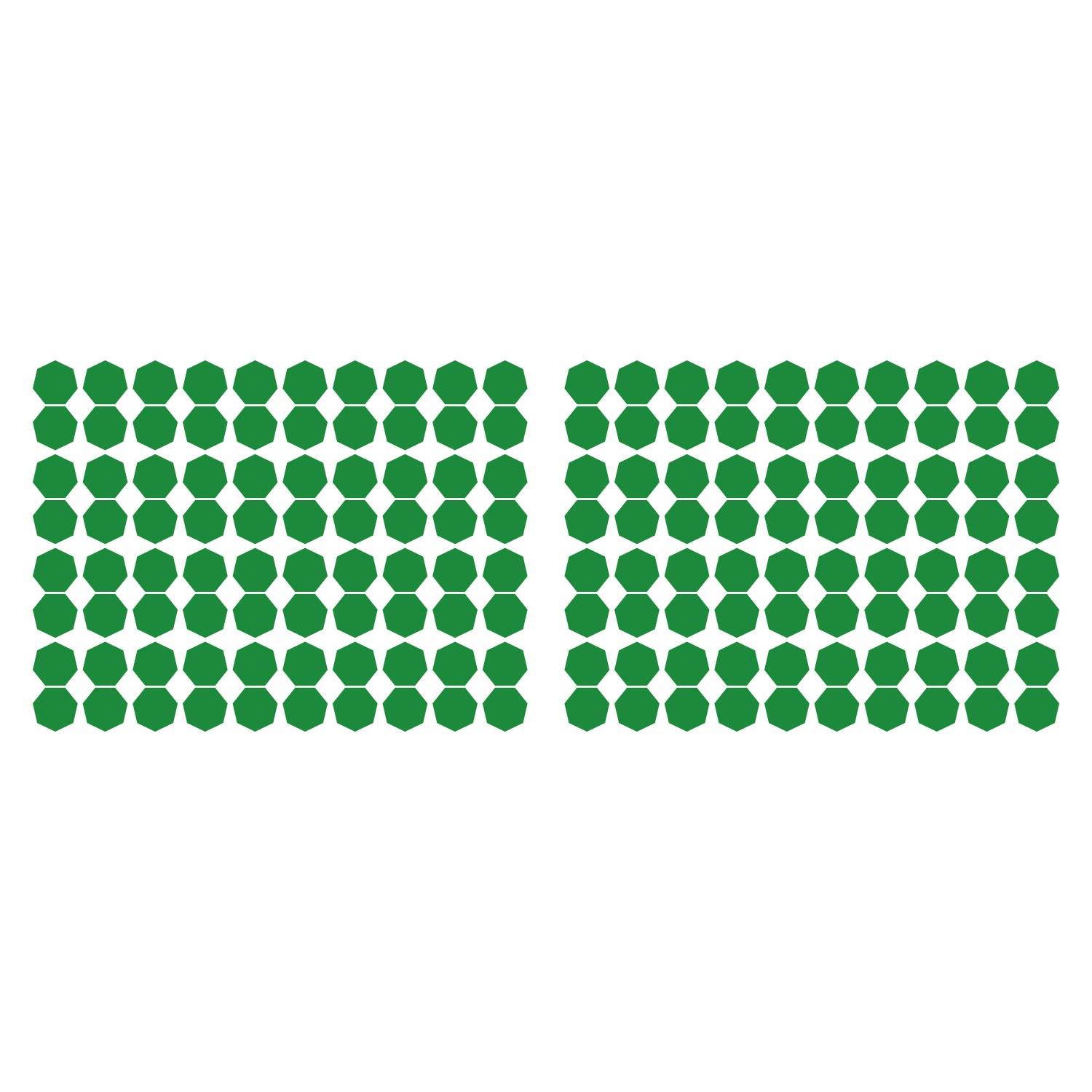 LiteMark 1 Inch Yellow Removable Heptagon Decals - Pack of 160