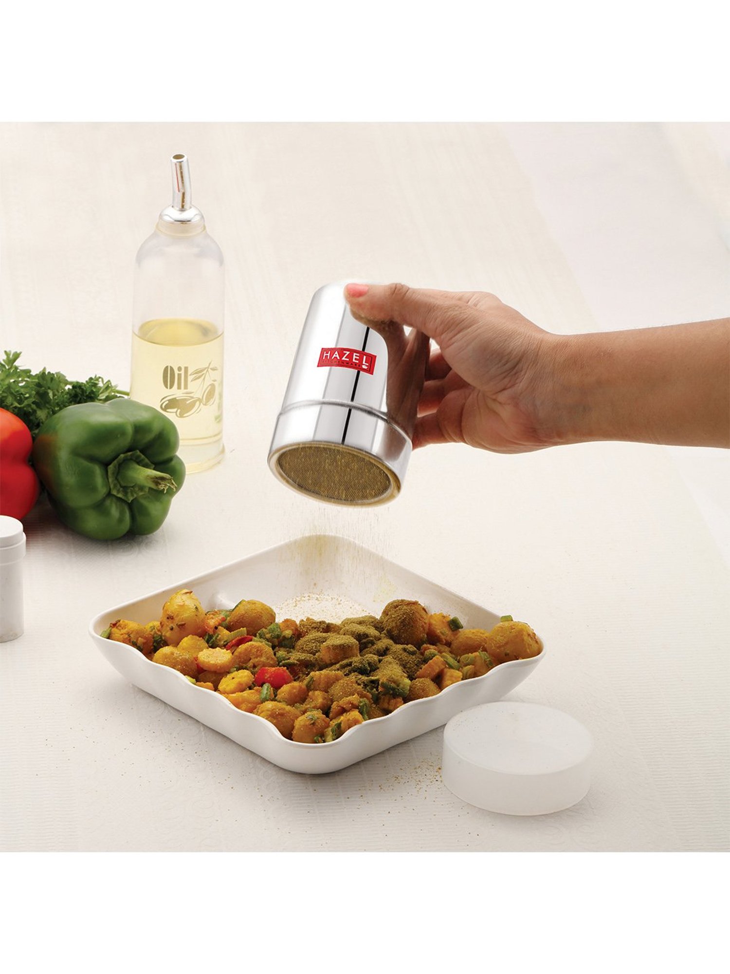 COLE & MASON Precison Manual Brown Wood Forest Pepper