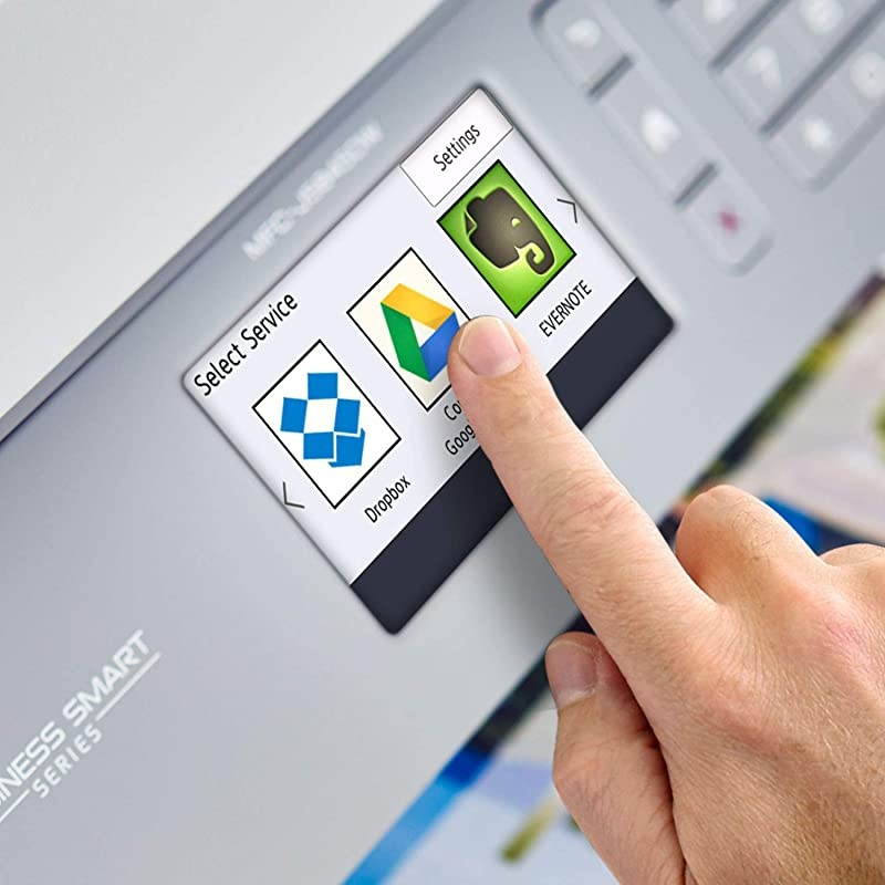 Inkjet Printer MFCJ5845DW XL INKvestment Color Inkjet AllinOne Printer with Wireless Duplex Printing and Up to 2Years of Ink Inbox