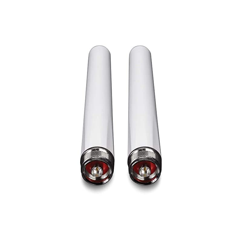 5/7 dBi Outdoor Dual Band Omni Antenna Kit, N-Type Male Connectors, Supports 2.4 And 5 GHz, Omni-Directional Antennas, Use With 802.11ac/n/g/b/a Routers And Access Points, White, TEW-AO57
