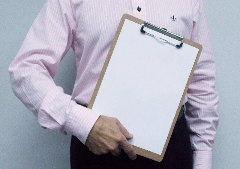 Acrimet Clipboard Letter Size Low Profile Clip (Hardboard) (3 - Pack)