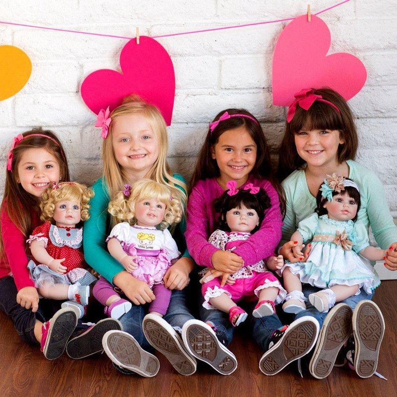 Adora Toddler Doll Honey Bunch Doll with a Stretch lace Headband Decorated with Hand Made Fabric Flowers