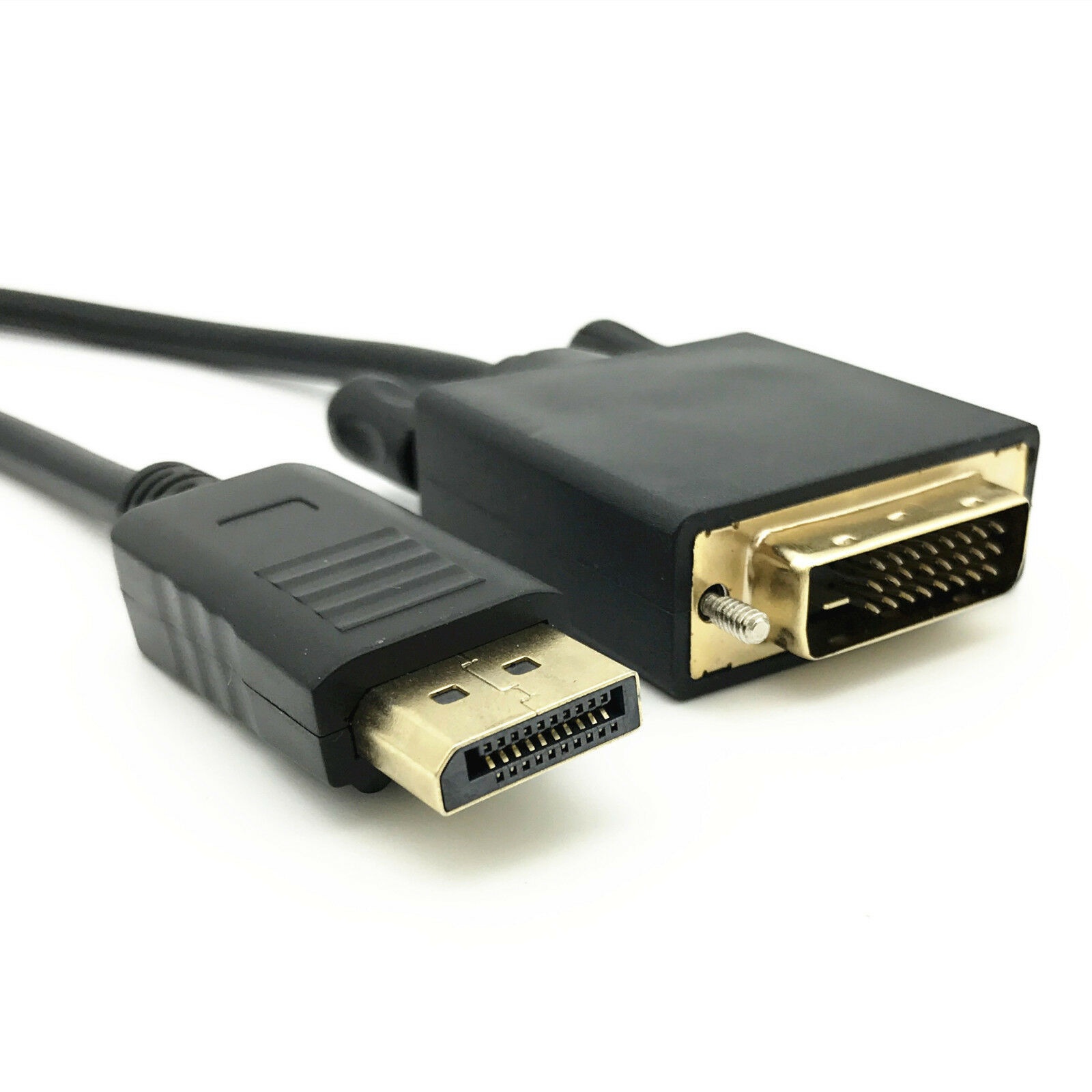 6 Feet Gold Plated DisplayPort DP to DVI-D Male Dual Link Cable Adapter 1080p