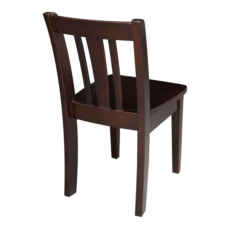 Set of 2 San Remo Juvenile Chairs Unfinished Rich Mocha - International Concepts