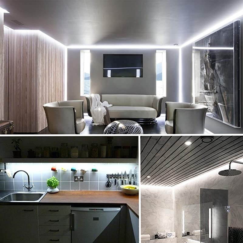 50ft/15m LED Lights Strip kit Rope Lights Waterproof 110V 2 Wire Flexible 900 Units SMD 2835 LEDs,UL Listed Power Supply Indoor/Outdoor Use Ideal for Backyards Decorative Lighting Blue