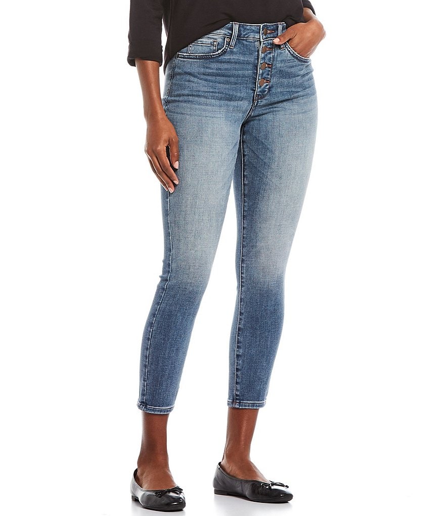 NYDJ Ami High Rise Exposed Button Fly Skinny Jeans