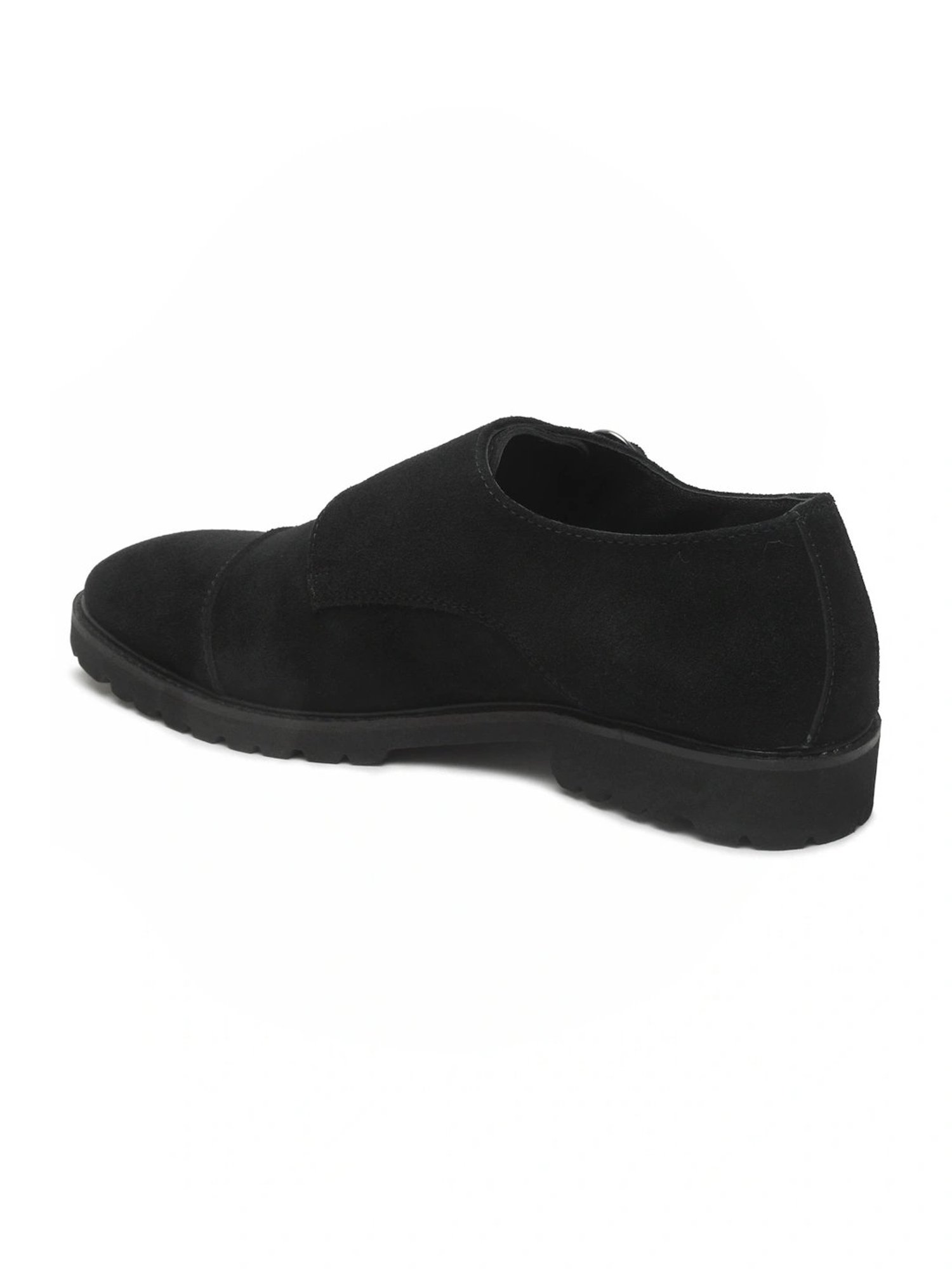 Teakwood Leathers Men's Black Monk Shoes